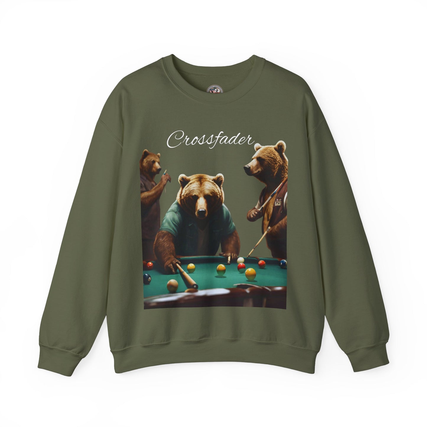 California Bears Playing Pool Unisex Heavy Blend™ Crewneck Sweatshirt