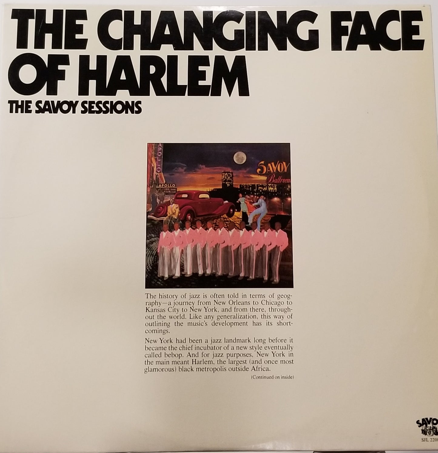 Various Artists - The Changing Face of Harlem: The Savoy Sessions