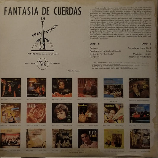 Roberto Pérez Vásquez, Director - Fantasia de Cuerdas en Villa Fontana