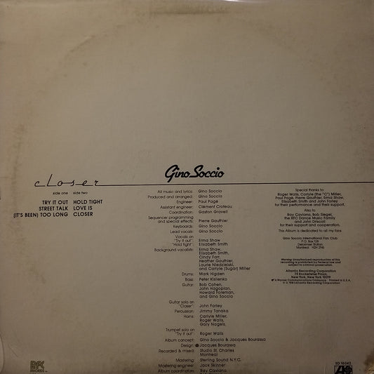 Gino Soccio - Closer