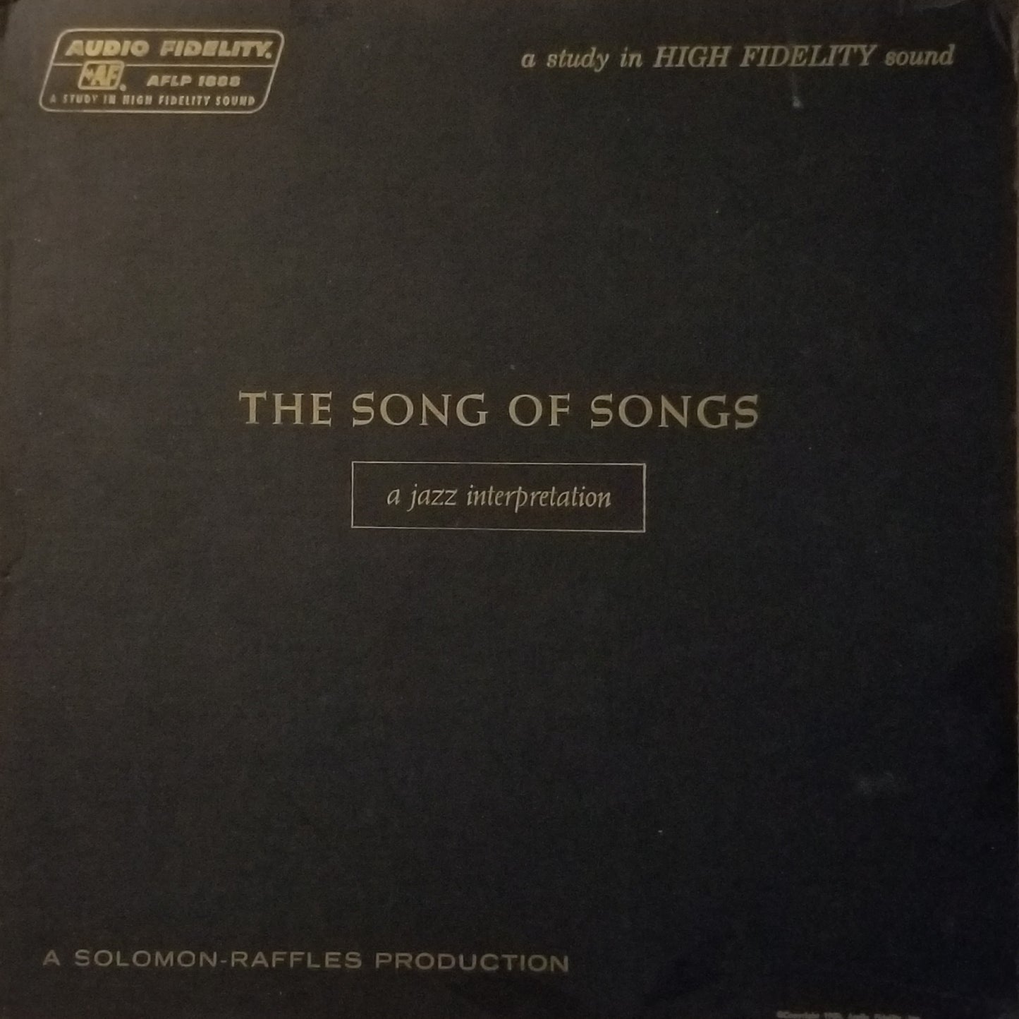 The Solomon-Raffles Production - The Song of Songs: a jazz interpretation