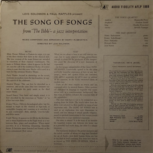 The Solomon-Raffles Production - The Song of Songs: a jazz interpretation
