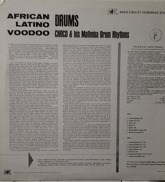African Latino Voodoo Drums - Choco & his Mafimba Drum Rhythms
