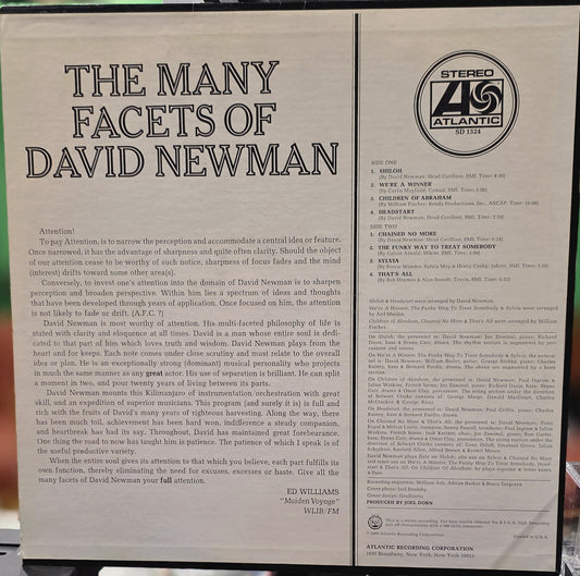 David Newman - The Many Facets of David Newman (Vinyl LP)
