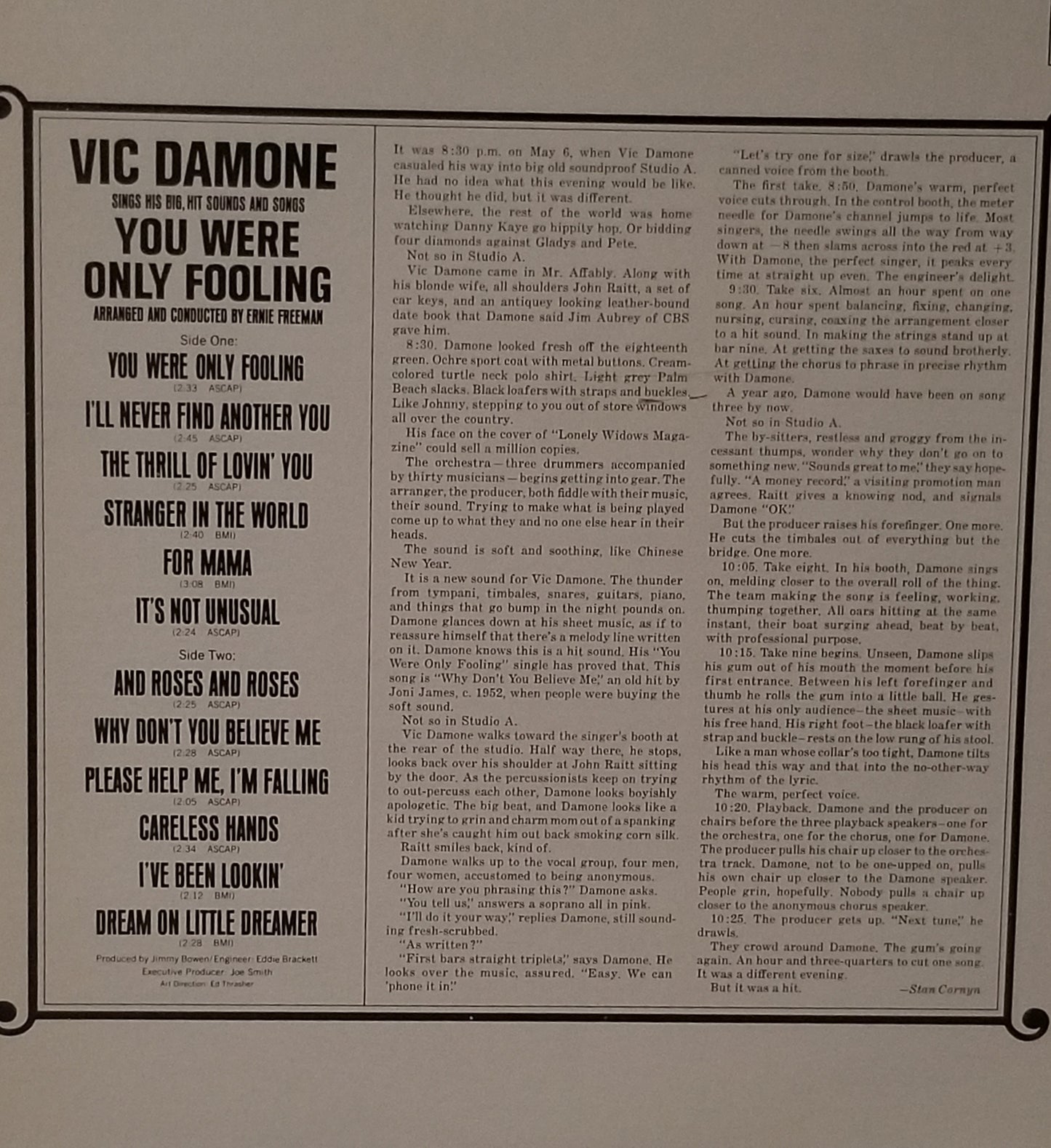 Vic Damone - You Were Only Fooling