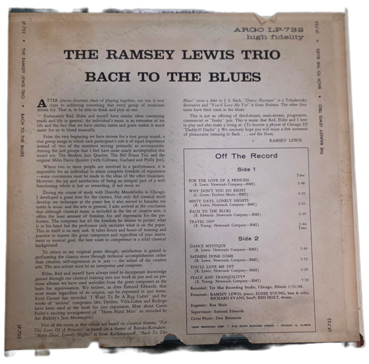 The Ramsey Lewis Trio - Bach to the Blues (Vinyl LP)