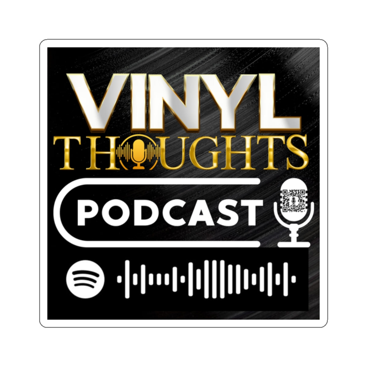 VINYL THOUGHTS PODCAST STICKER