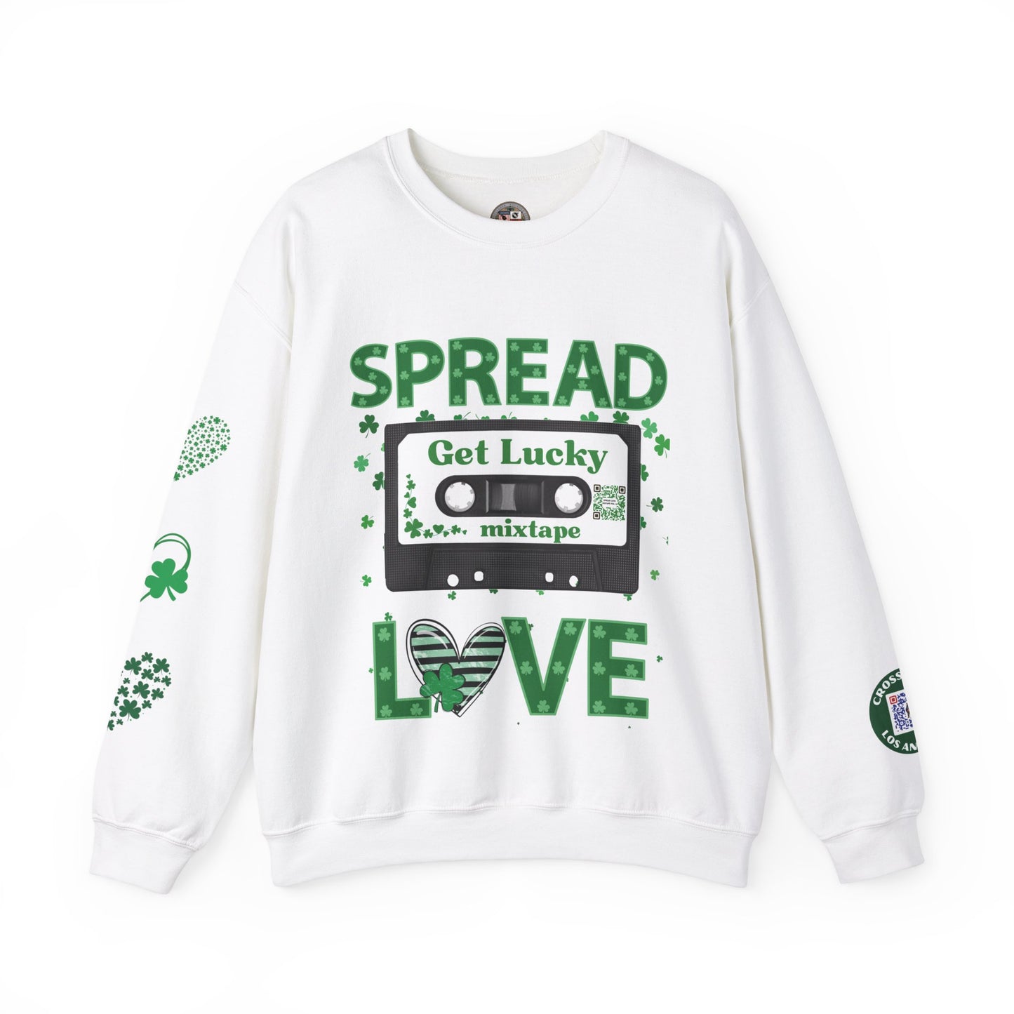 SPREAD LOVE MIXTAPE MARCH EDITION Unisex Heavy Blend™ Crewneck Sweatshirt