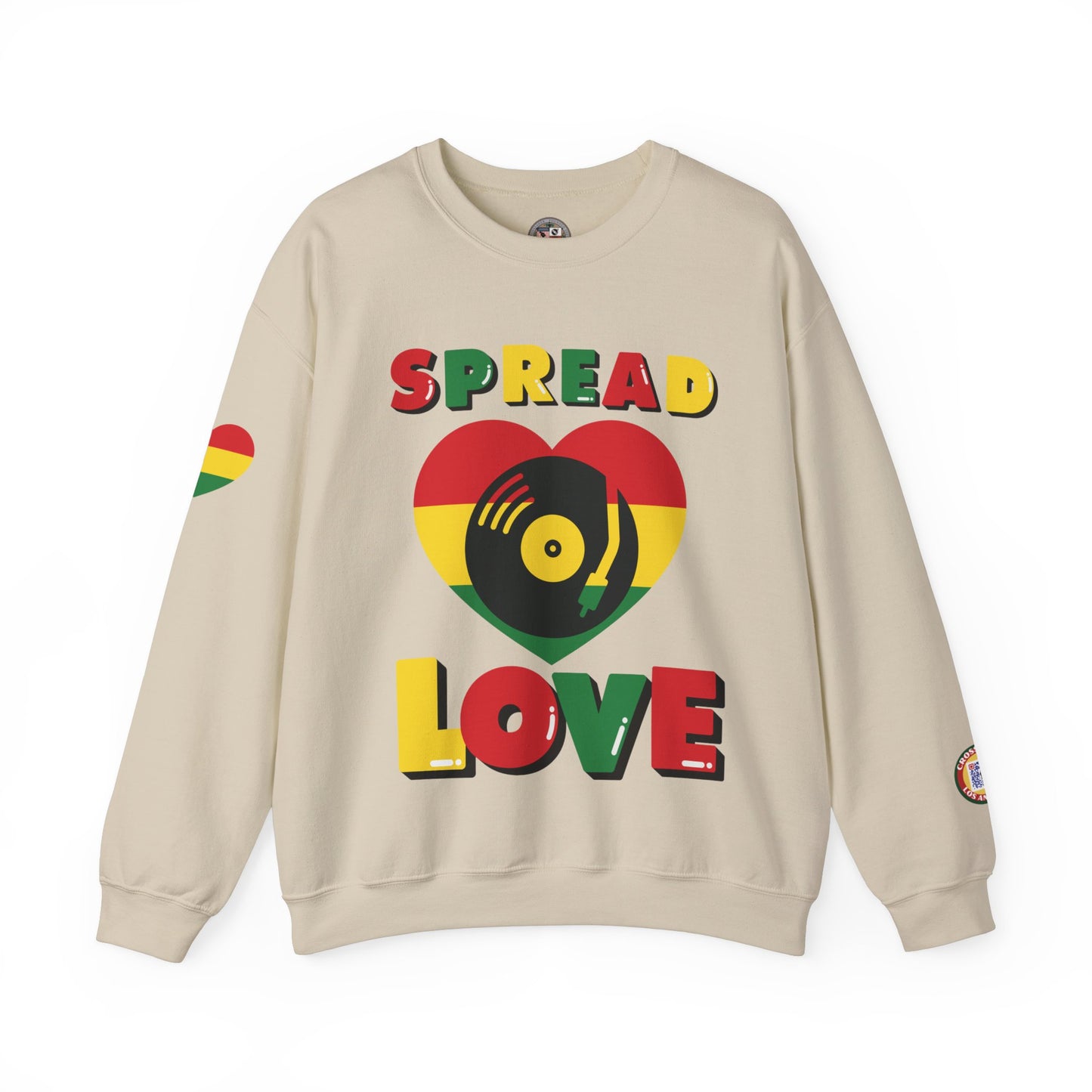 SPREAD LOVE VINYL EDITION Unisex Heavy Blend™ Crewneck Sweatshirt