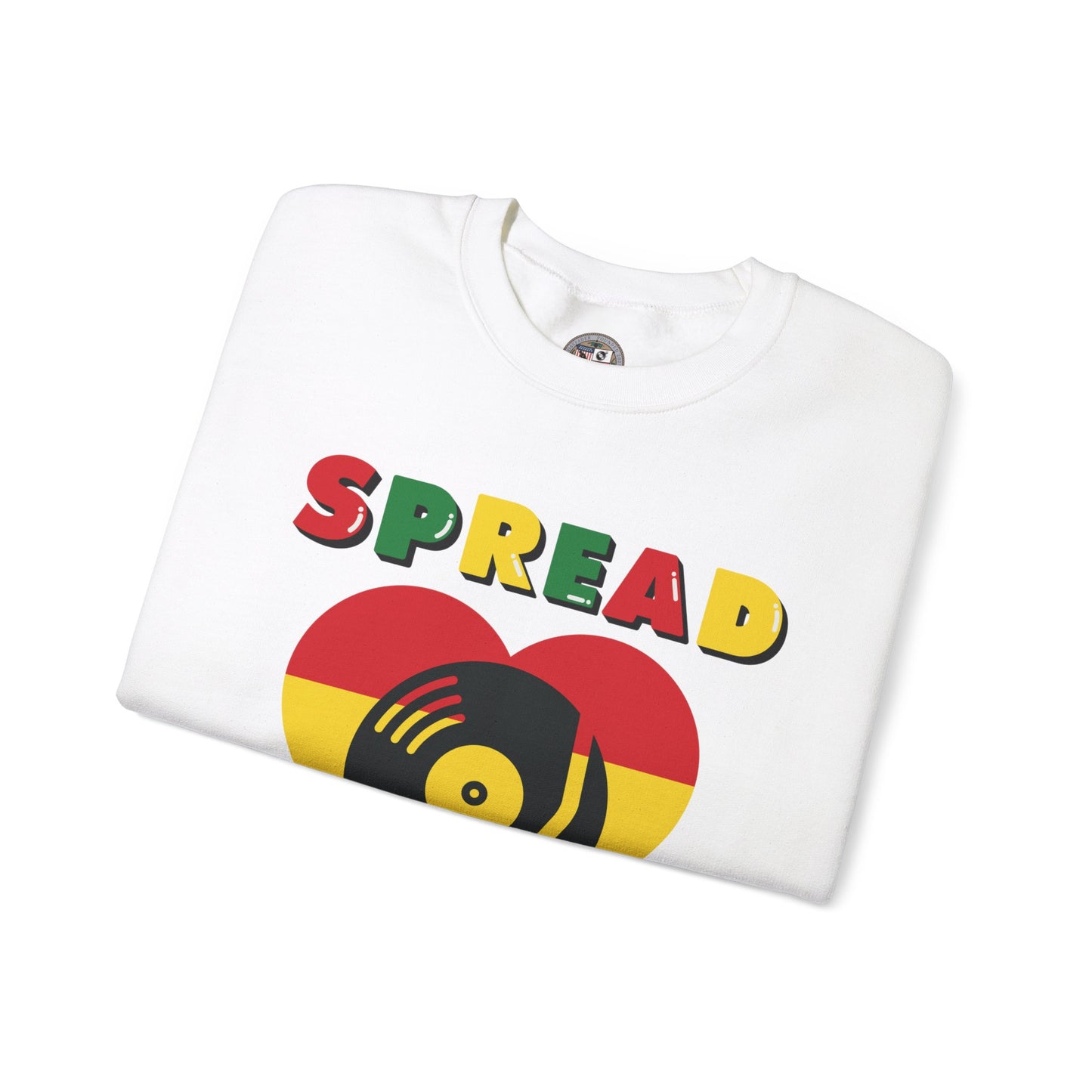 SPREAD LOVE VINYL EDITION Unisex Heavy Blend™ Crewneck Sweatshirt