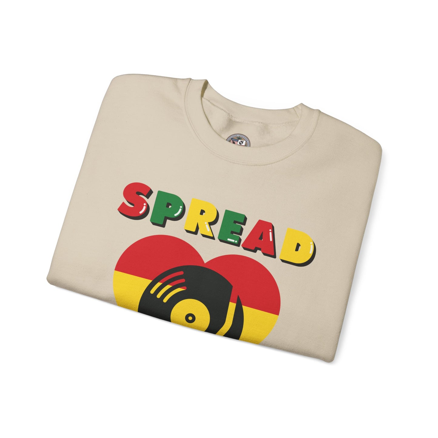 SPREAD LOVE VINYL EDITION Unisex Heavy Blend™ Crewneck Sweatshirt