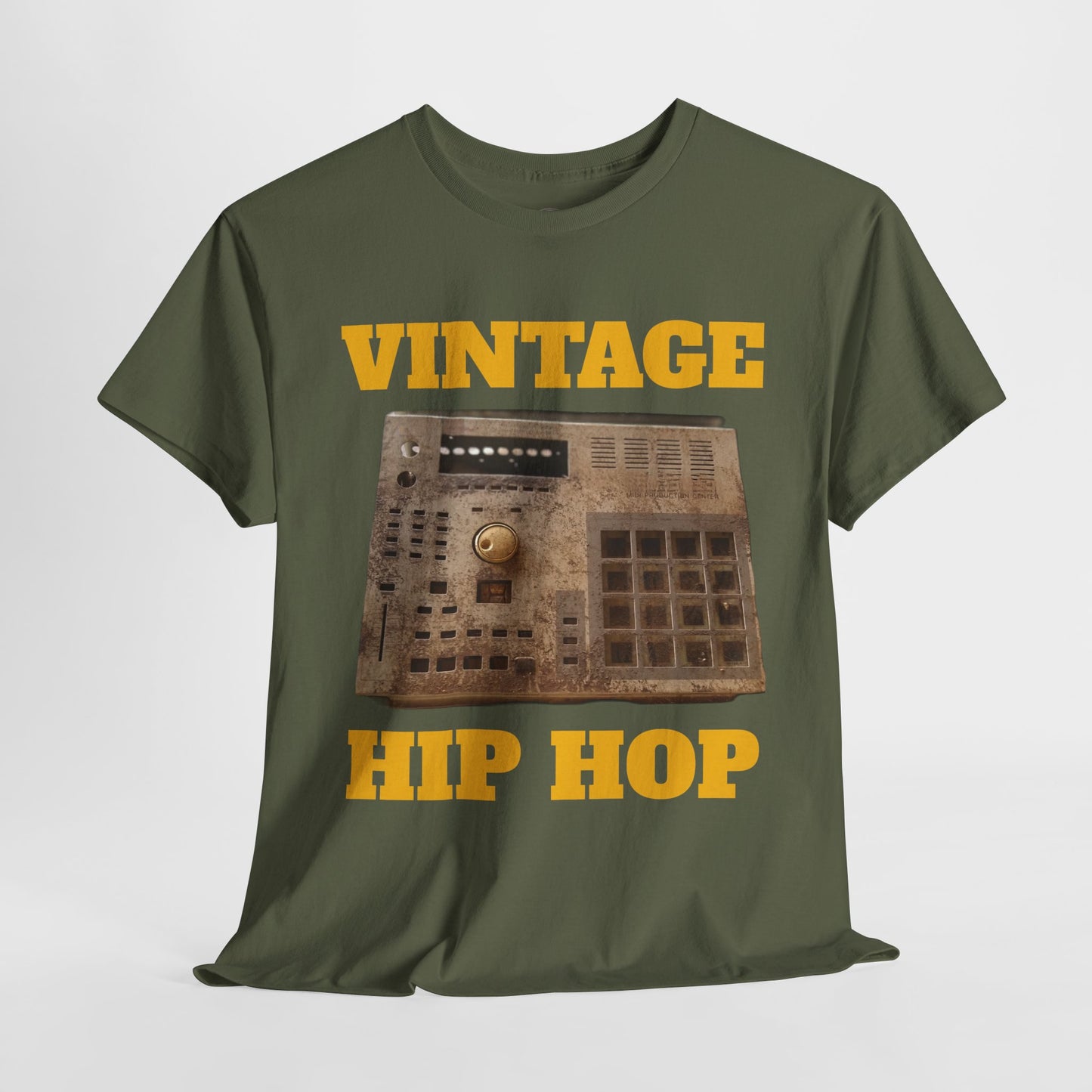 Vintage Hip Hop Beat Machine T-Shirt Unisex Heavy Cotton Tee