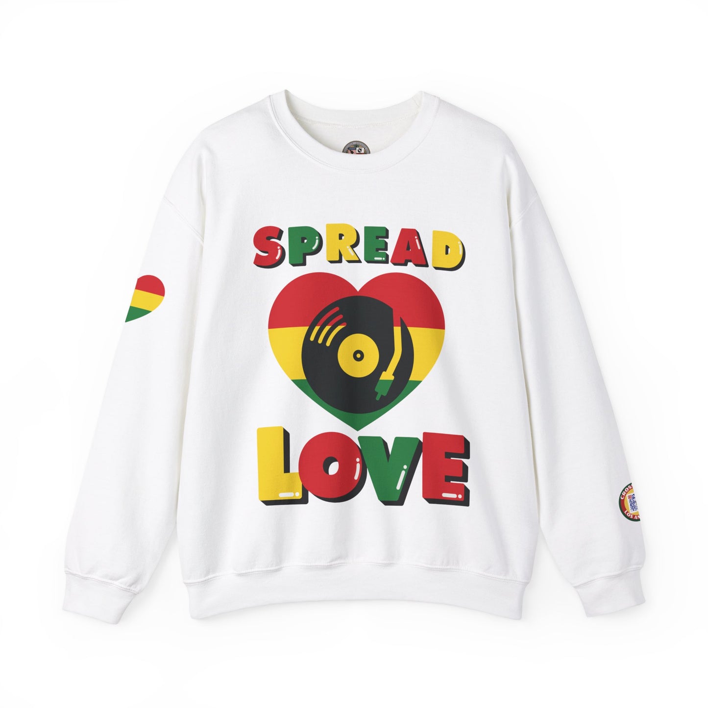 SPREAD LOVE VINYL EDITION Unisex Heavy Blend™ Crewneck Sweatshirt