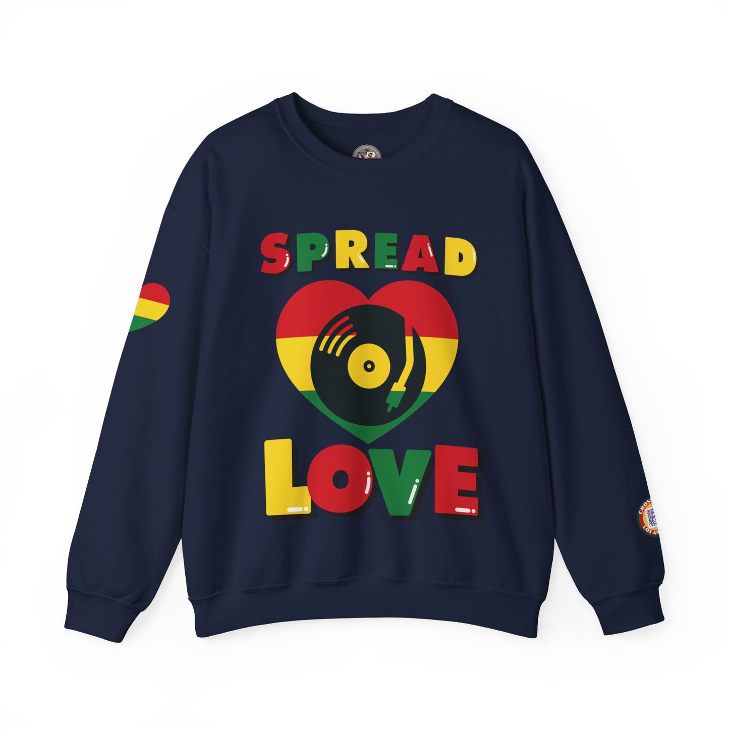 SPREAD LOVE VINYL EDITION Unisex Heavy Blend™ Crewneck Sweatshirt