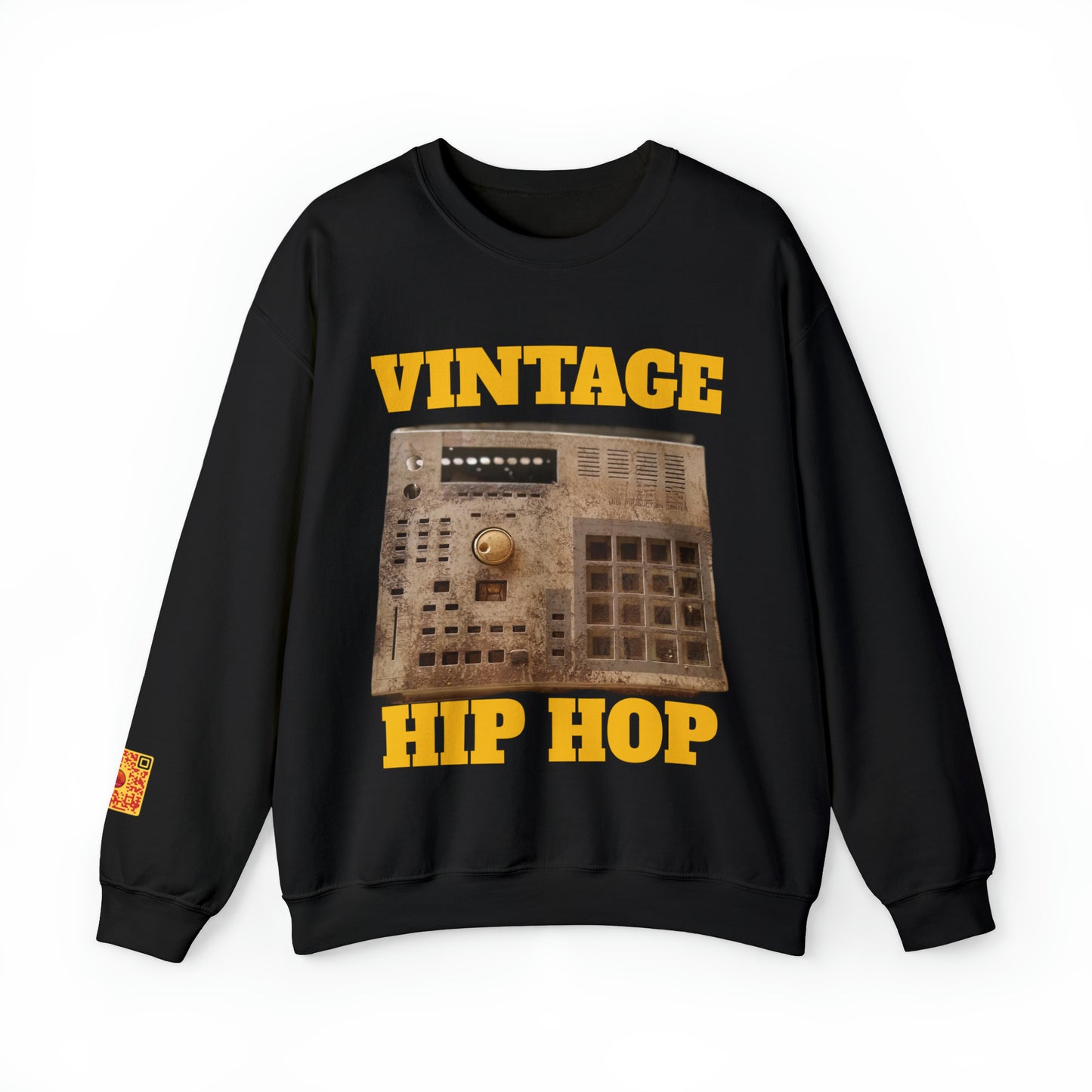 Vintage Hip Hop Beat Machine Unisex Heavy Blend™ Crewneck Sweatshirt