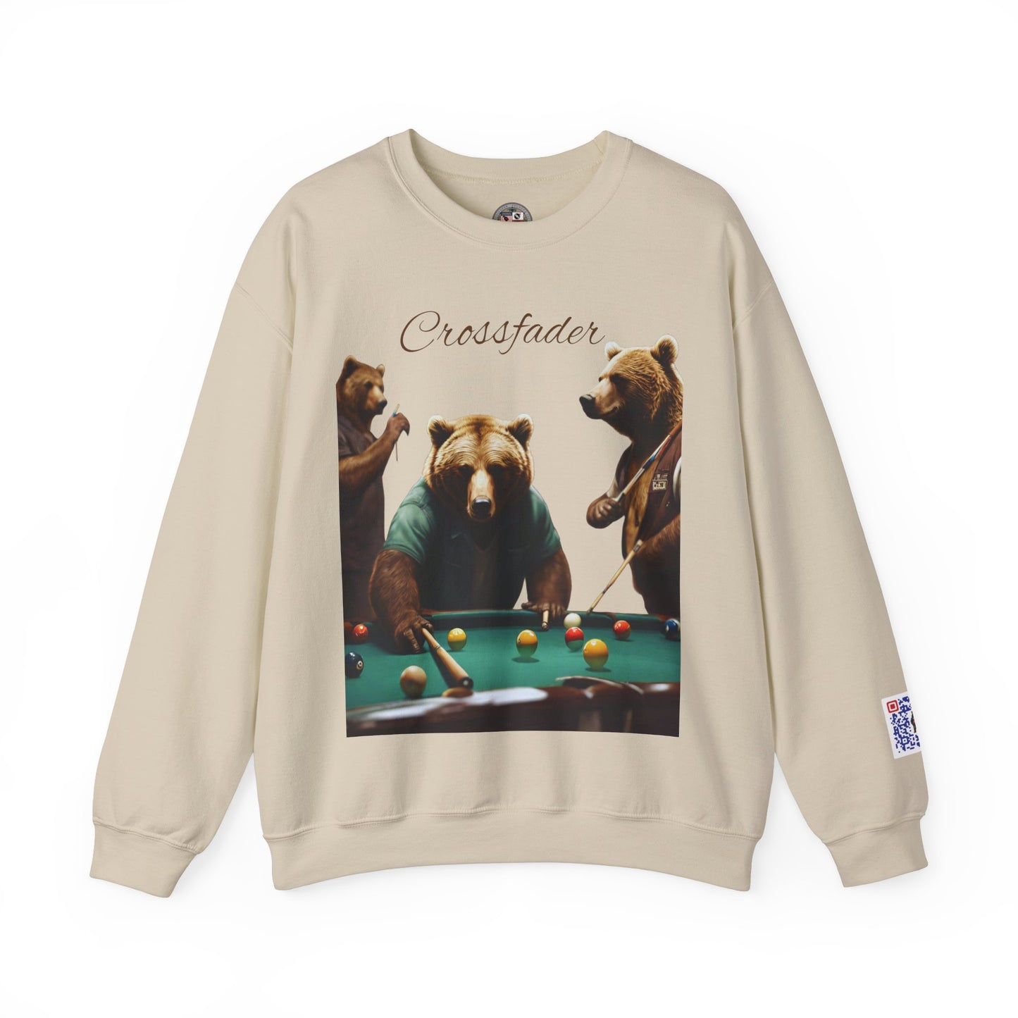 California Bears Playing Pool Unisex Heavy Blend™ Crewneck Sweatshirt