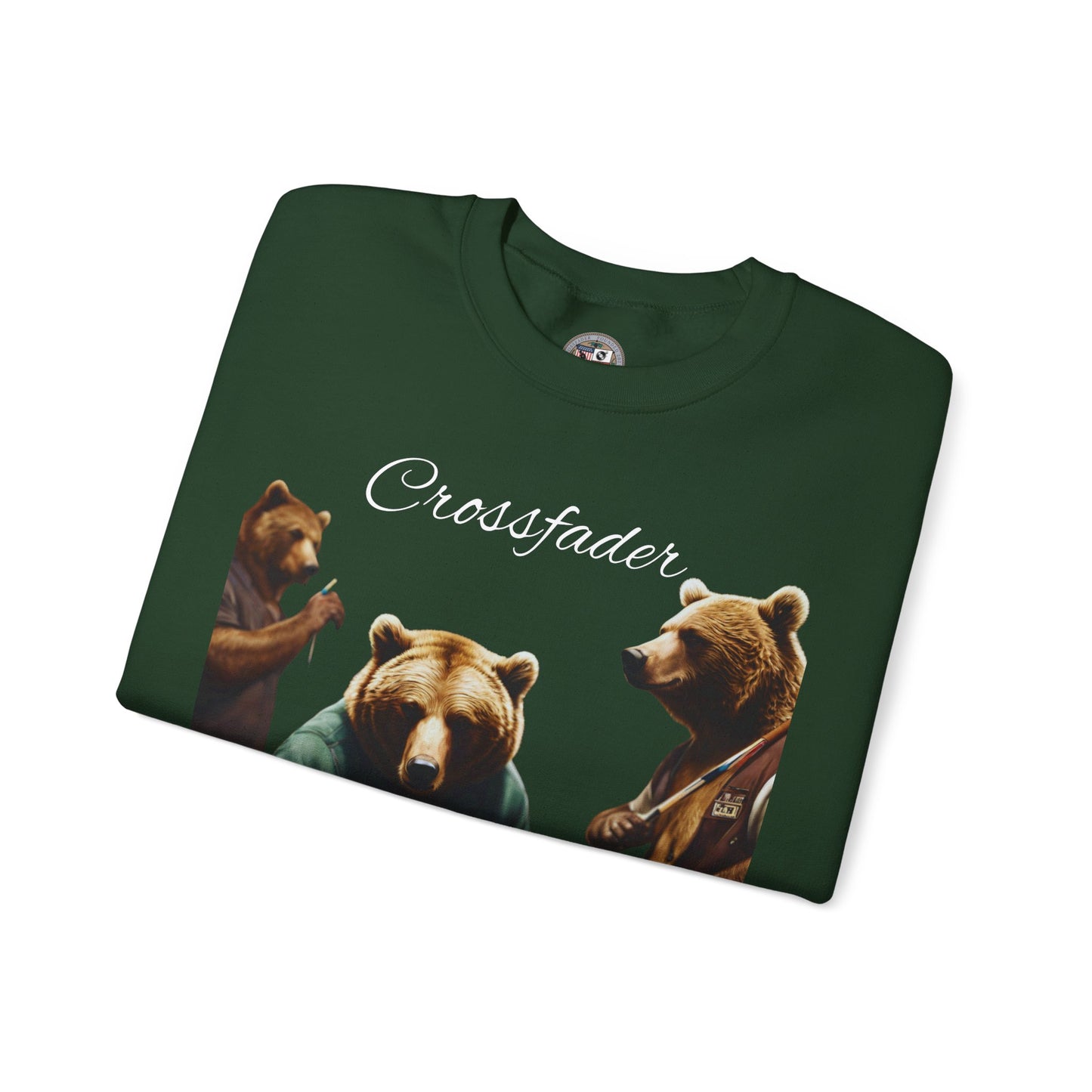 California Bears Playing Pool Unisex Heavy Blend™ Crewneck Sweatshirt