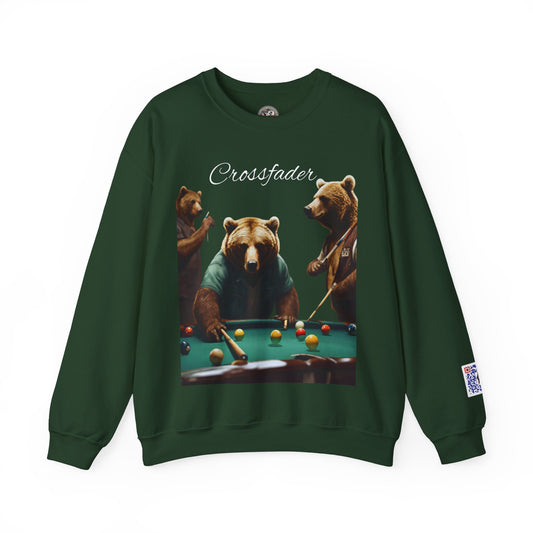 California Bears Playing Pool Unisex Heavy Blend™ Crewneck Sweatshirt