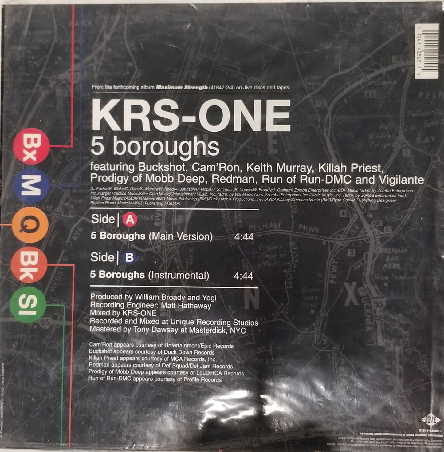 KRS-One - 5 Boroughs (12" Single)