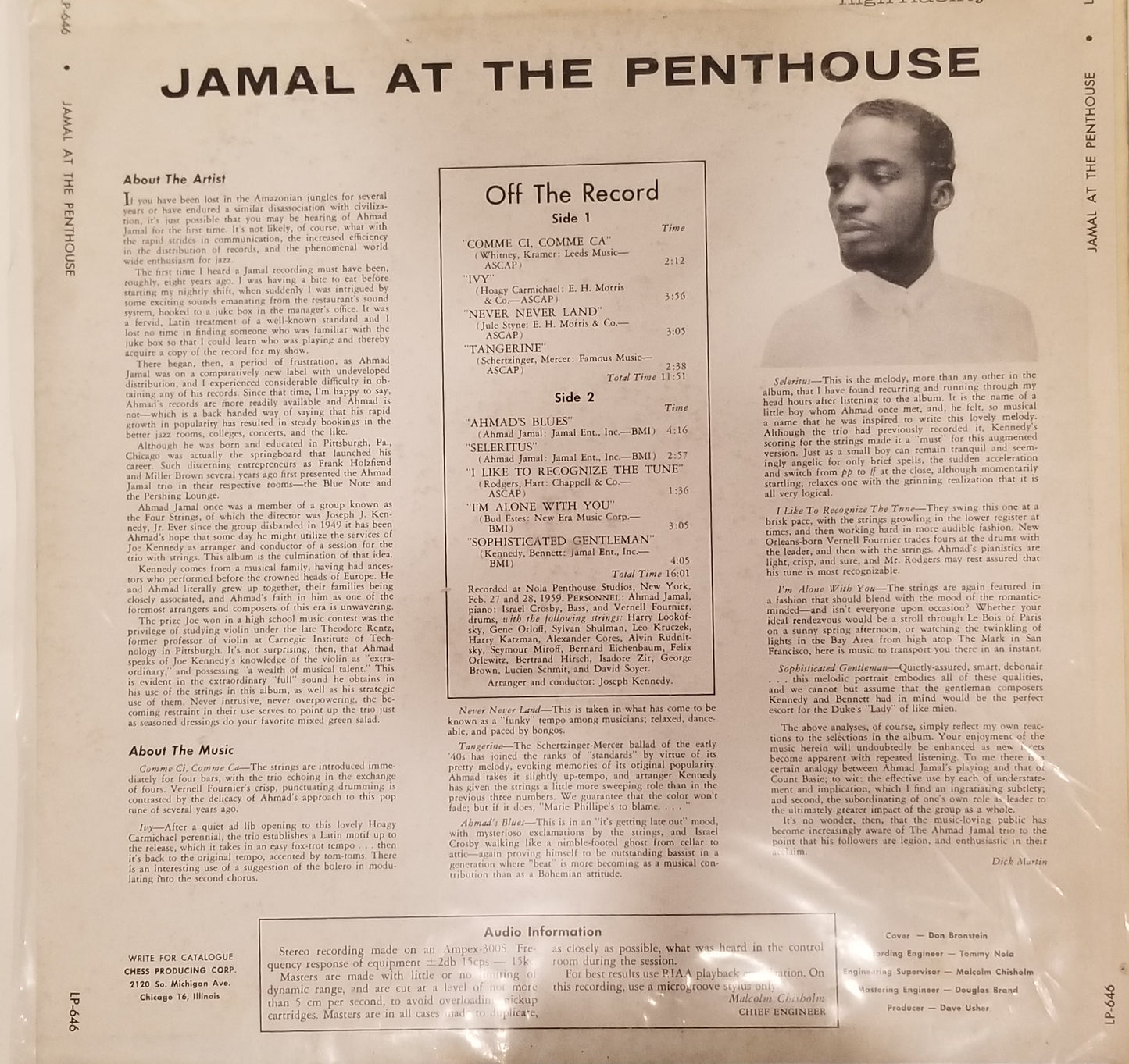 Ahmad Jamal - Jamal at the Penthouse