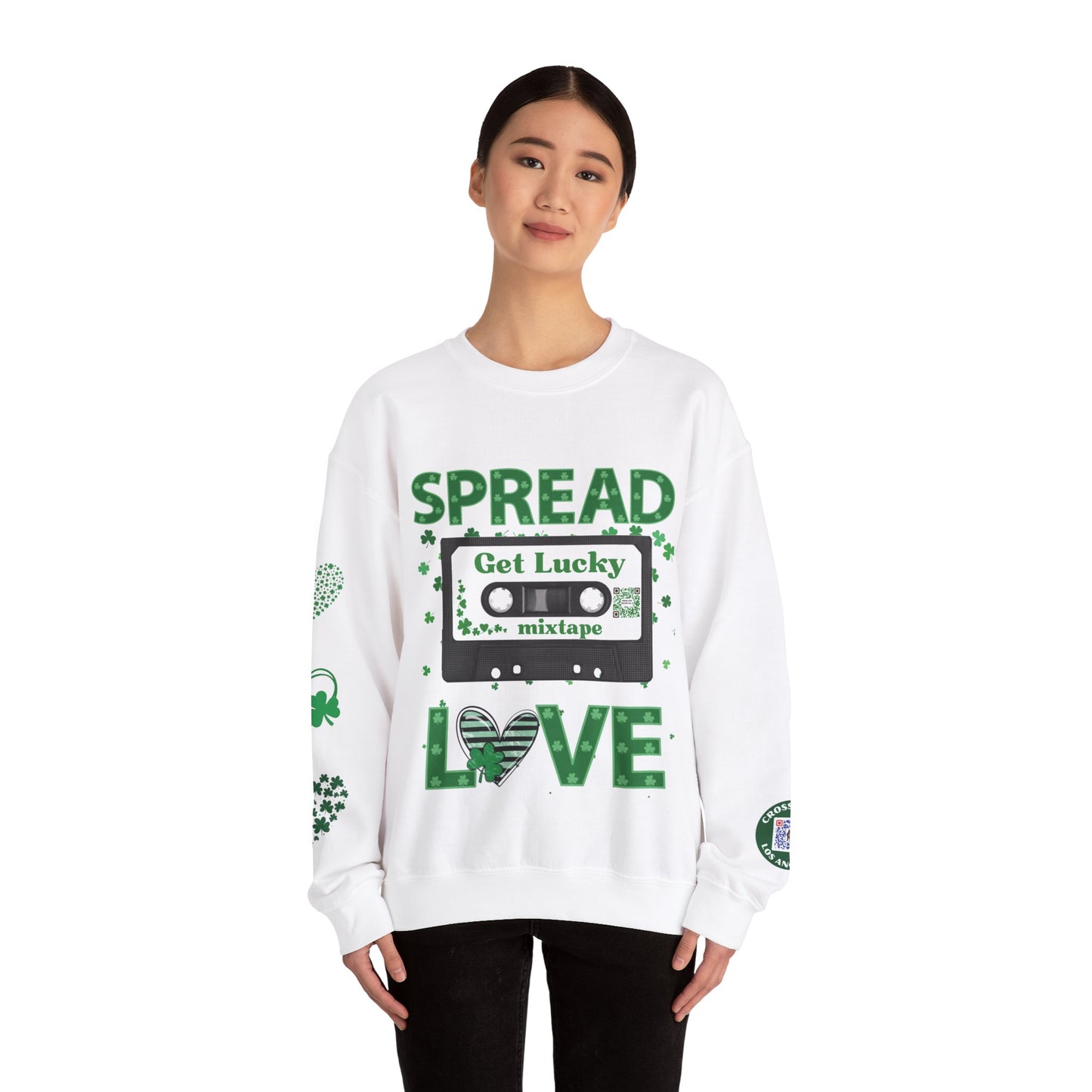 SPREAD LOVE MIXTAPE MARCH EDITION Unisex Heavy Blend™ Crewneck Sweatshirt