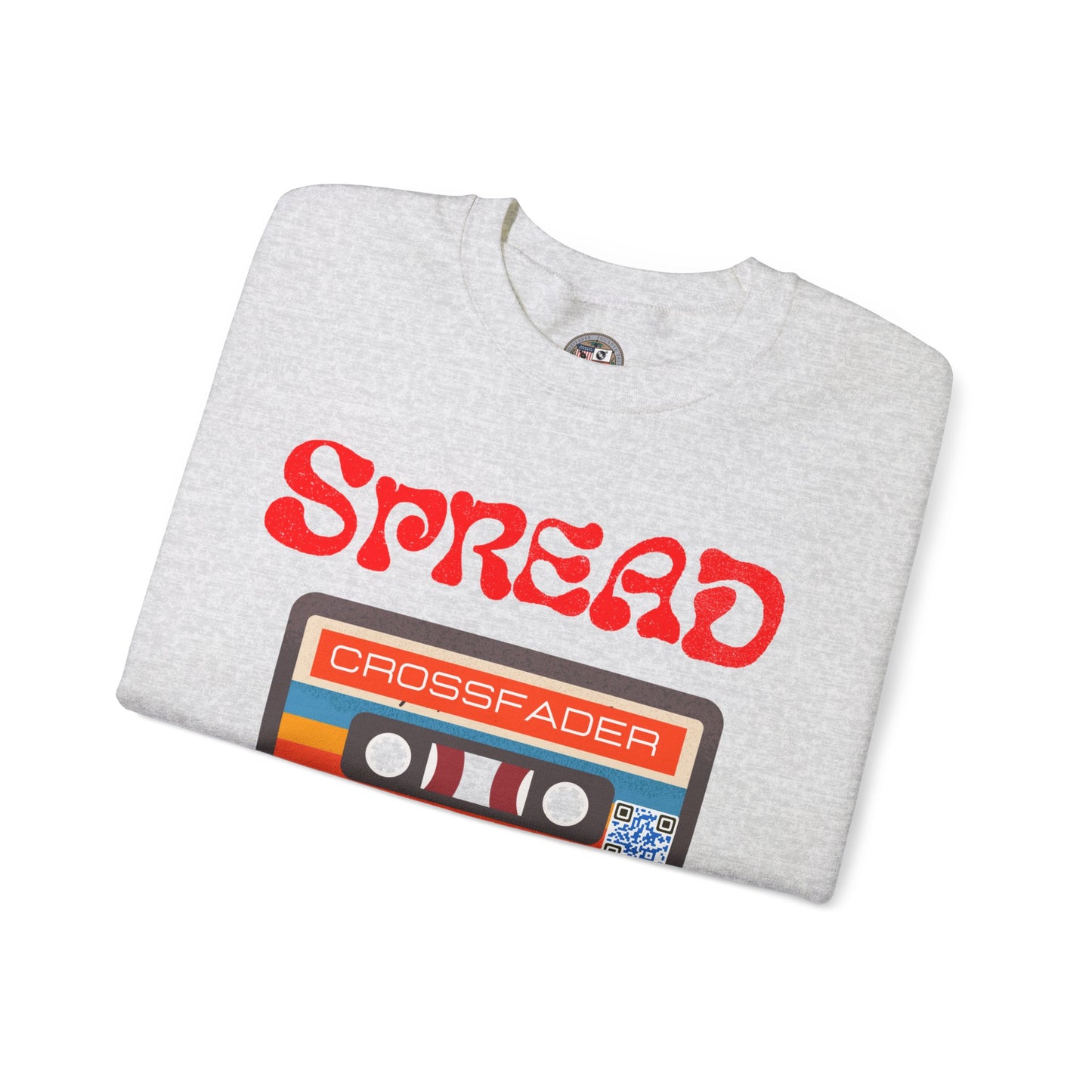 CROSSFADER SPREAD LOVE MIXTAPE VOL 1 Unisex Heavy Blend™ Crewneck Sweatshirt