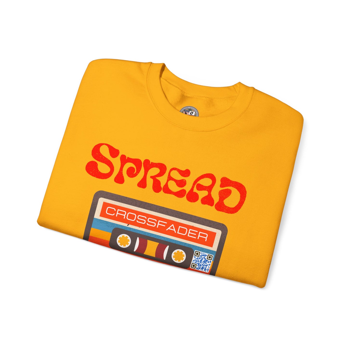 CROSSFADER SPREAD LOVE MIXTAPE VOL 1 Unisex Heavy Blend™ Crewneck Sweatshirt