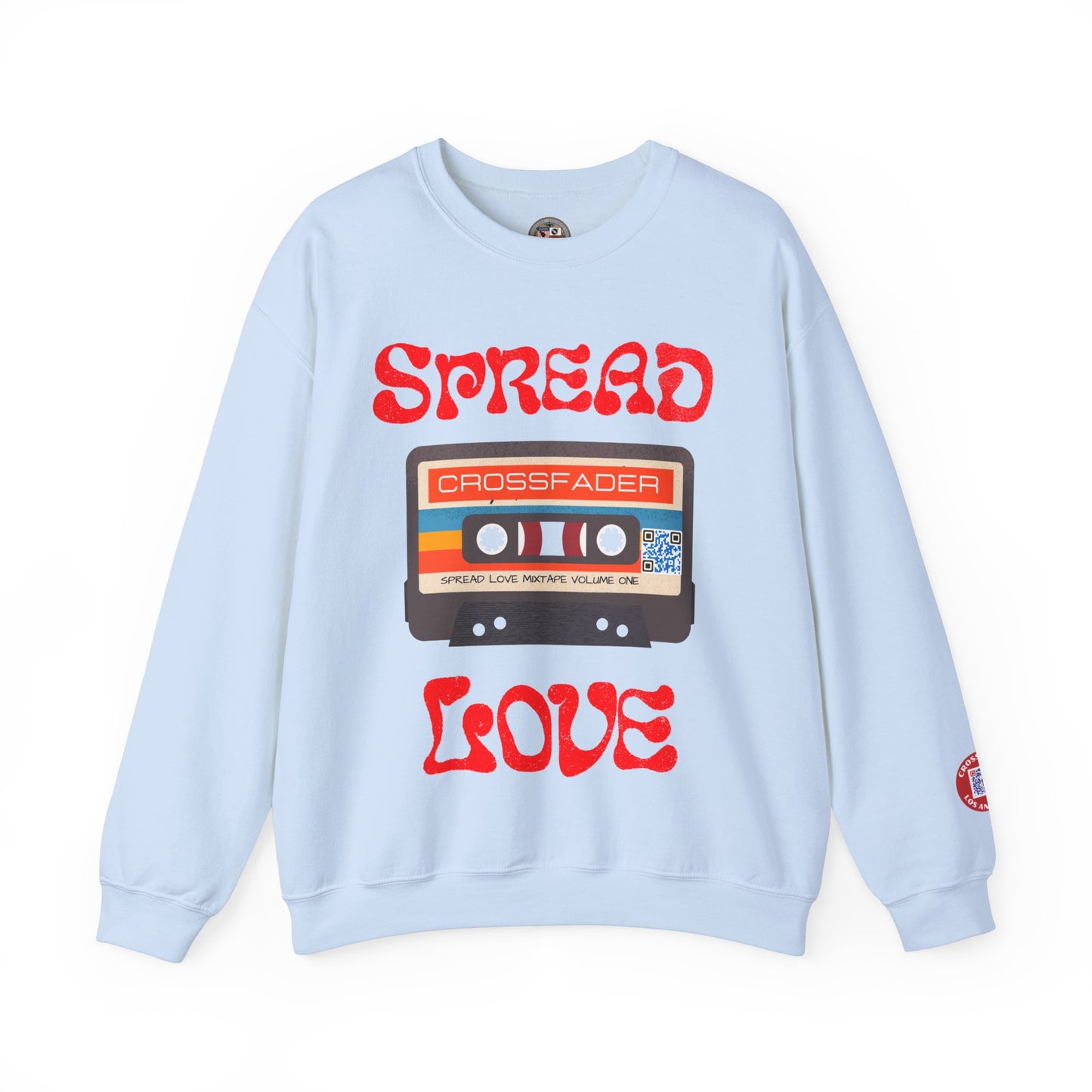 CROSSFADER SPREAD LOVE MIXTAPE VOL 1 Unisex Heavy Blend™ Crewneck Sweatshirt