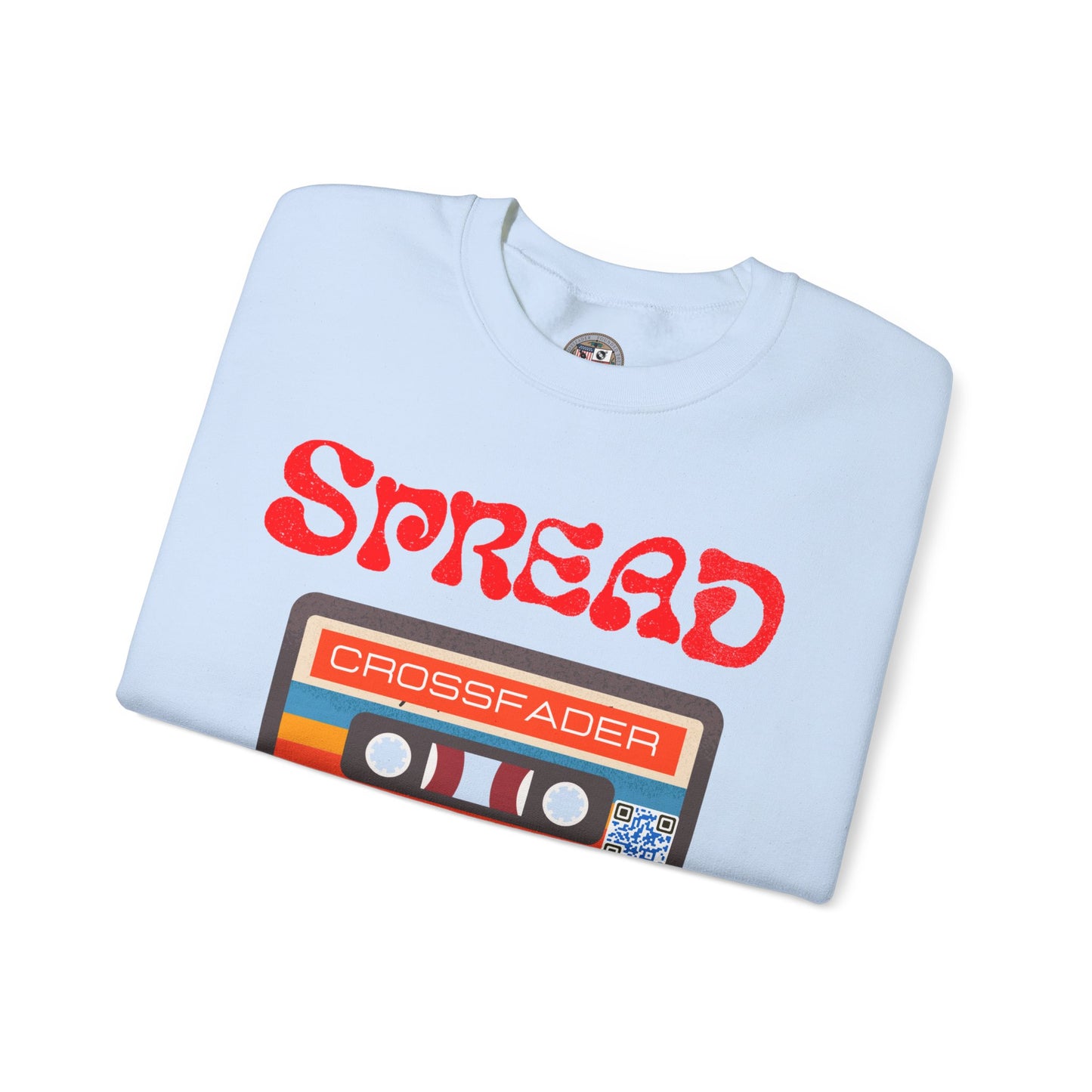 CROSSFADER SPREAD LOVE MIXTAPE VOL 1 Unisex Heavy Blend™ Crewneck Sweatshirt