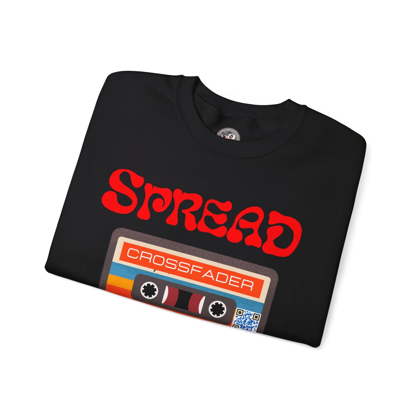 CROSSFADER SPREAD LOVE MIXTAPE VOL 1 Unisex Heavy Blend™ Crewneck Sweatshirt