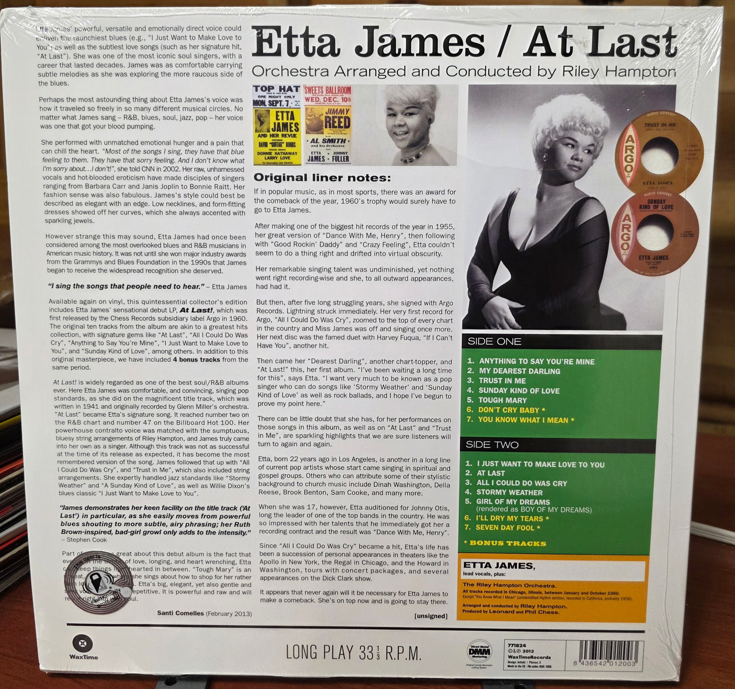At Last(Rerelease)- Etta James  **NEW**