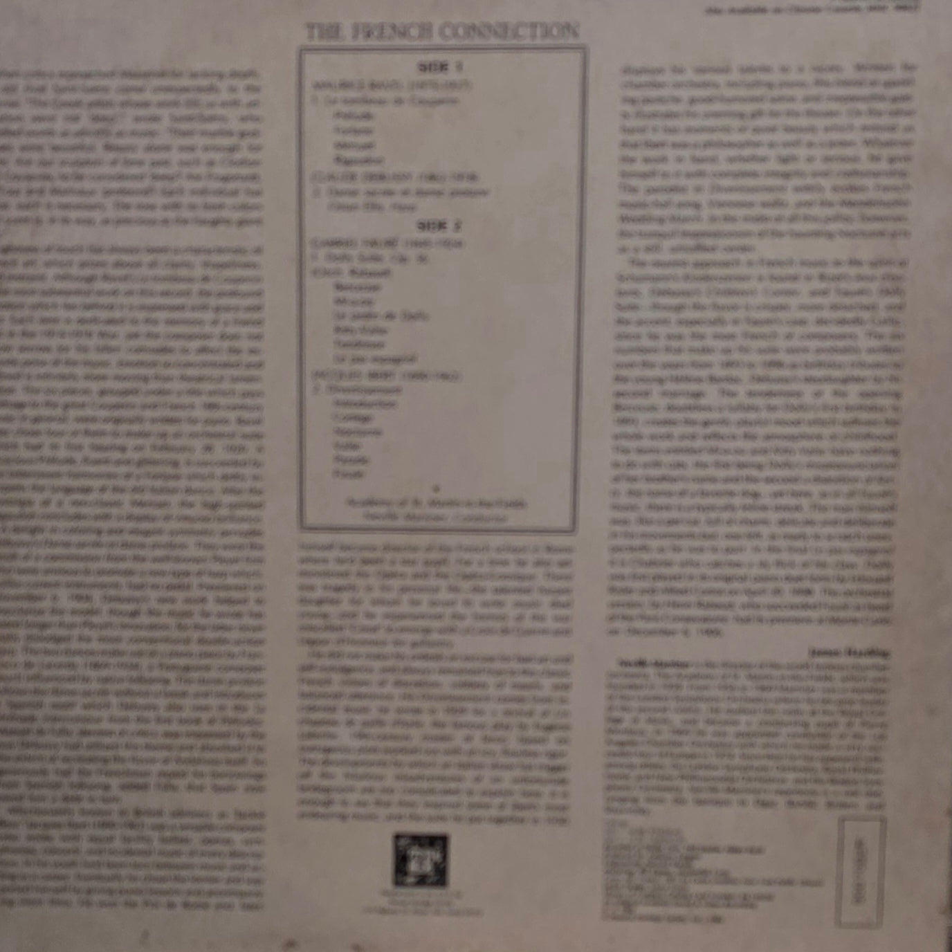 Osian Ellis, Academy of St. Martin-in-the-Fields - The French Connection: Works by Ravel, Debussy, Fauré, and Ibert